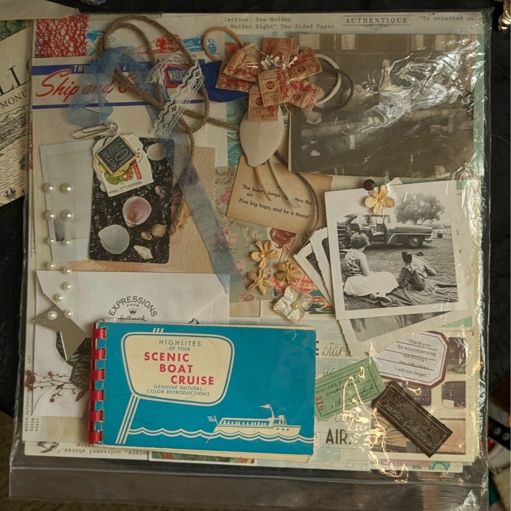 Vintage Paper Ephemera Bundle Lot Antique Nautical Junk Journaling